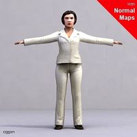 BWom0011-FBX/Rigged Models for Motionbuilder 7.03d model