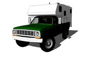1975 Dodge D200 4x4 Truck Camper