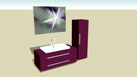 mobile bagno viola