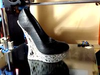 LACE woman high wedge shoe by One3di