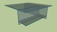 MESA DE CENTRO ARTIC / CRISTAL - ARTEFACTO