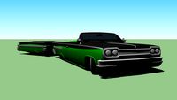 gta IV voodoo roadster with a custom trailer