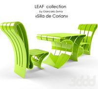 комплект мебели LEAF COLLECTION by Giancarlo Zema (Silla de Corian)