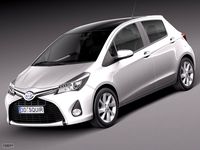 Toyota Yaris 20153d model