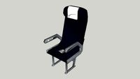 EL AL Israel Airlines (Current) Economy Class 747-400 seat with PTV