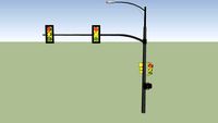 Traffic light with crosswalk
