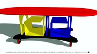 TABLE DINING PRIMARY HUES DESIGNED BY JOHN A WEICK RA & AP LEED