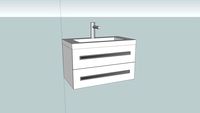 Modern sink with cabinet