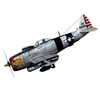 Republic P-47D Thunderbolt - Passionate Patsy3d model