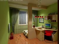 Green interior 3D Model