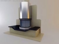 Fireplace Broadway 3D Model