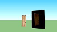PUERTA DESLIZABLE EN MADERA PARA GRANERO DE GRANJA