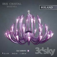 Roland Purple Chandelier