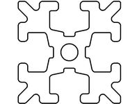 OpenBeam 1515 Extrusion, V2 by OpenBeamUSA