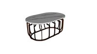 coffee table marble calacatta lessFORM stolik kawowy marmur miedź