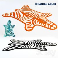 Zebra Rug by Jonathan Adler
