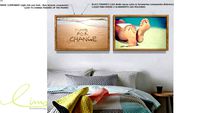 2 quadros decorativos praia. Coleção assinada: Daniel Kroth