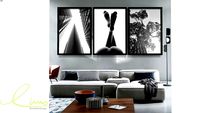 3 quadros Decorativos Preto e Bbranco. Coleção assinada: Daniel Kroth