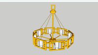 Lampu Gantung lamps plus marco 35 gold 8 light chandelier