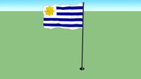 Flag used by the Gobierno del Cerrito during the Civil War in Uruguay (1843-1851)