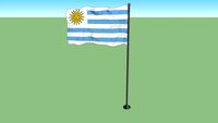 Flag used by the Gobierno de la Defensa during the Civil War in Uruguay (1843-1851)