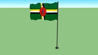 First Dominican flag after independence (1978-1981)