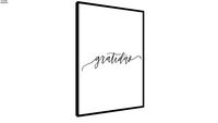 Quadro Gratidão Lettering