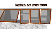 Simple Kitchen Set Mas Tono