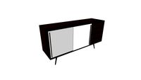 Buffet long - Enfilade sur-mesure en teck 160x46xh85 cm / Long Buffet