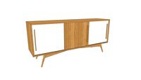 Buffet long - Enfilade sur-mesure en chêne 160x40xh70 cm / Long Buffet