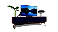 Meuble TV sur-mesure en teck 190x35xh55cm / TV furniture
