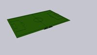 Football Pitch with Dugouts 100x66mt