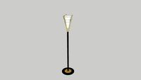 Mid Century Modern Gerald Thurston Lightolier Floor Tripod Lamp