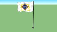 Flag used in Saint-Domingue before the French Revolution (1625-1803)