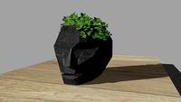 Maceta decorativa -head