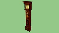 Clock Grandfather Longcase Charles II English Baroque Marquetry