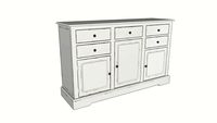 SIDEBOARD 3P-5C JEFFERSON WHITE