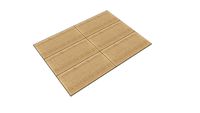 1200x600 perforated timber acoustic panel