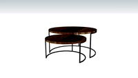 Tuareg] Round Coffee Table Set of 2 (TU670002)
