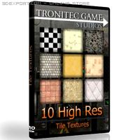 10 High Res Tile Textures 3D Model