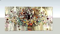 TABLEAU 160x80 ARBRE DECORATION MURAL