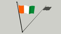 Flag of Ivory Coast - Drapeau de la Côte d'Ivoire