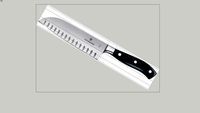 Medidas faca Santoku Victorinox. 2D