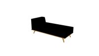 Méridienne sur-mesure en chêne massif 170x75 cm / Daybed