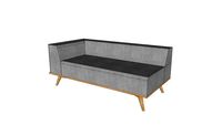 Méridienne sur-mesure en chêne massif 150x75 cm / Daybed