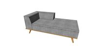 Méridienne sur-mesure en chêne massif 150x75 cm / Daybed