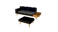 Méridienne sur-mesure en chêne massif 198x75 cm / Daybed