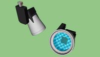 Faretto LED x binario elettrificato --- LED spotlight for electrified track