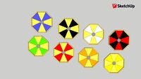 Mesa truco com diversas cores