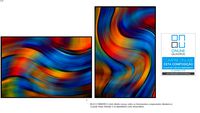 Composição de 02 Quadros Clássicos - Abstrato Expressionista